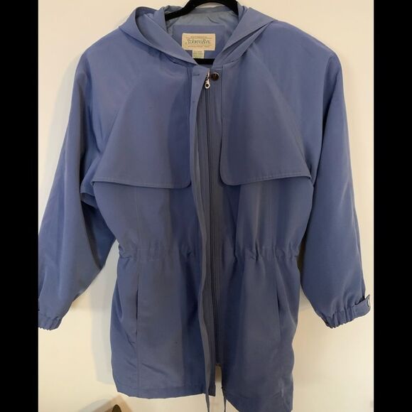 St.John’s Bay blue light hooded jacket, lined, pockets, front zipper,gorgeous,XL - Picture 3 of 10